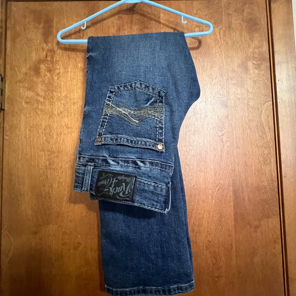 Blue Bootcut Jeans Classic Denim